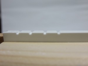 4つの溝が一気に切れます
