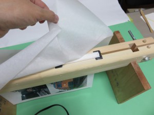 クッキングシートを外します