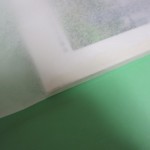平にアイロンを当てた後(角)