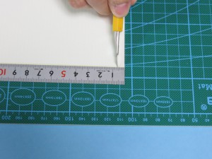 ホットメルトシートに印をつけます