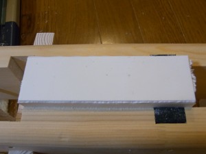 製本用ホットメルトシートを乗せます